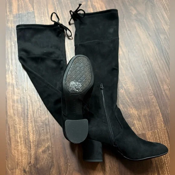 DSW Kelly & Katie Elegant Black Over-the-Knee Boots - Picture 4 of 6